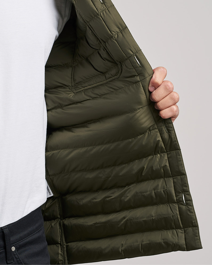 Mies | Kauluspaidat | J.Lindeberg | Gorman Quilted Overshirt Forest Green