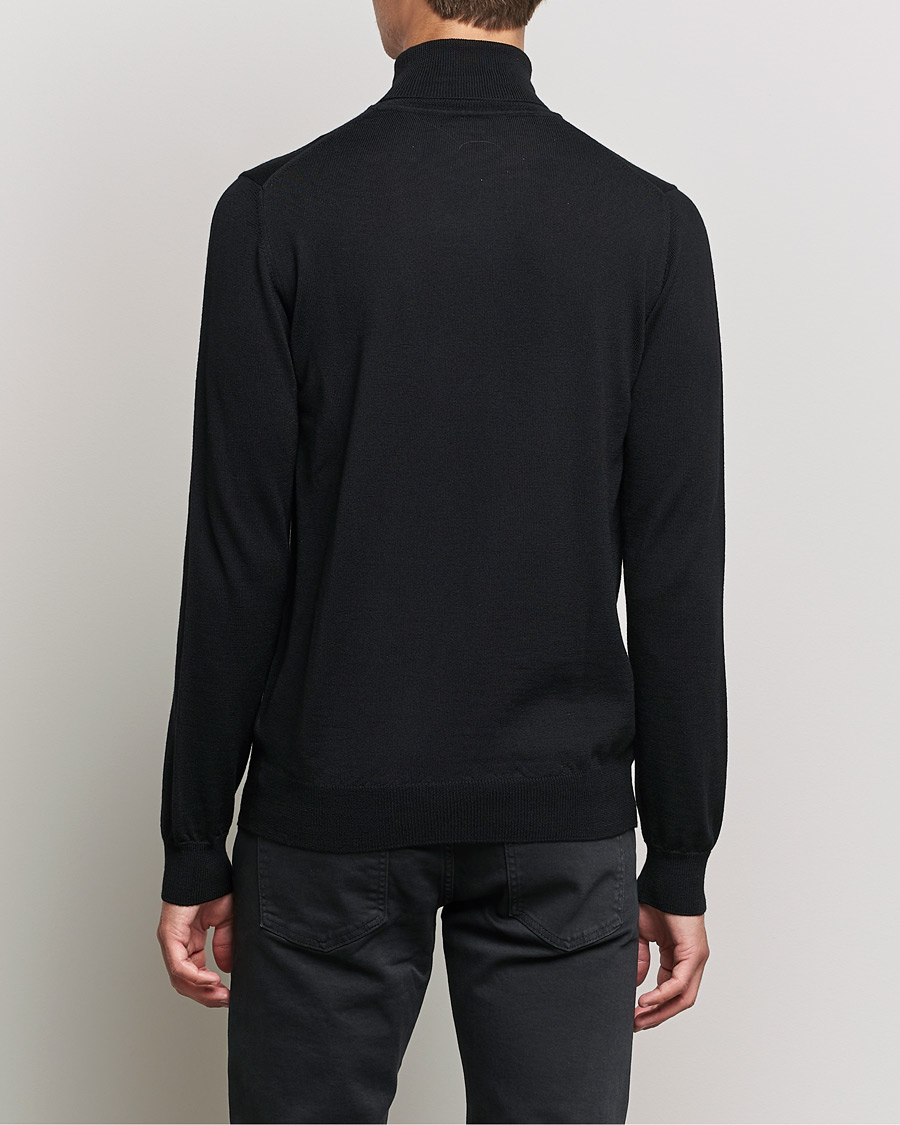 Mies | Puserot | J.Lindeberg | Lyd True Merino Polo Black