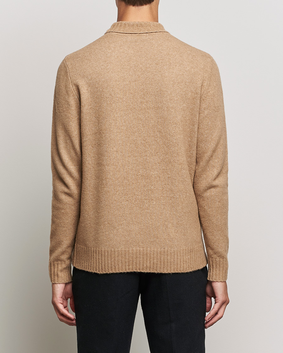 Mies | Puserot | J.Lindeberg | Orian Wool Blend Turtleneck Tiger Brown