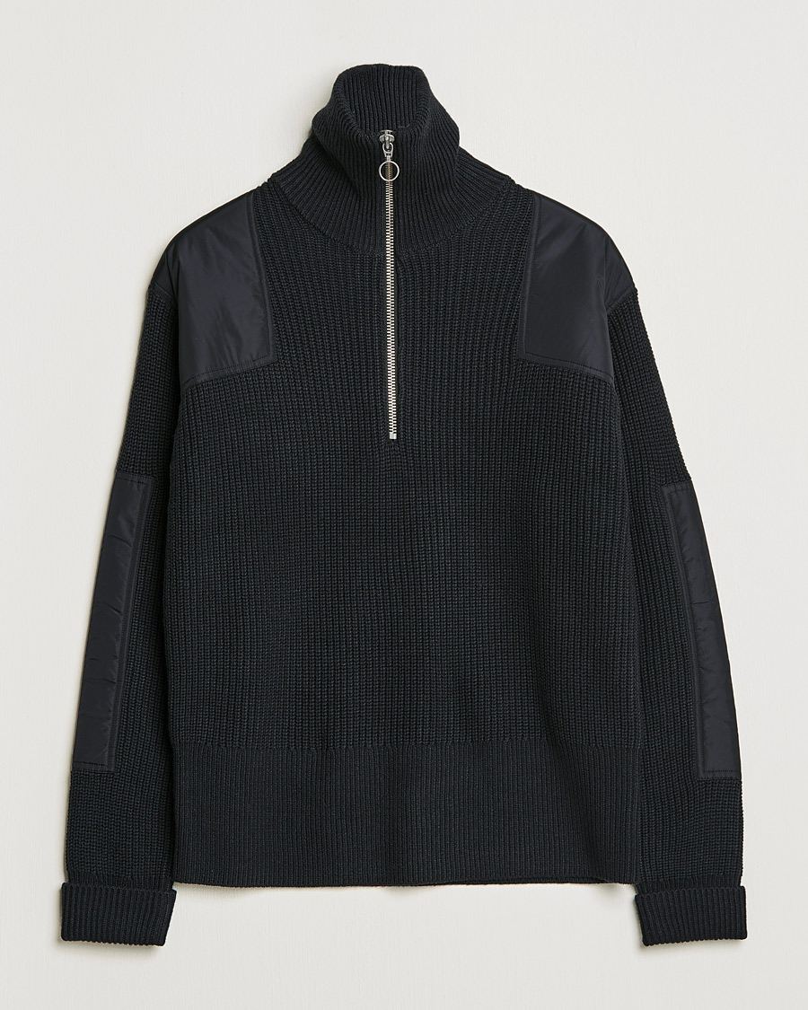 Mies | Puserot | J.Lindeberg | Ethan Chunky Half Zip Black