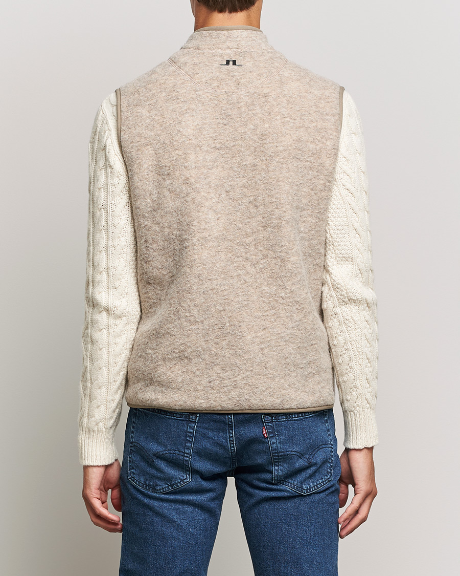 Mies | Puserot | J.Lindeberg | Duncan Wool Fleece Vest Tiger Brown