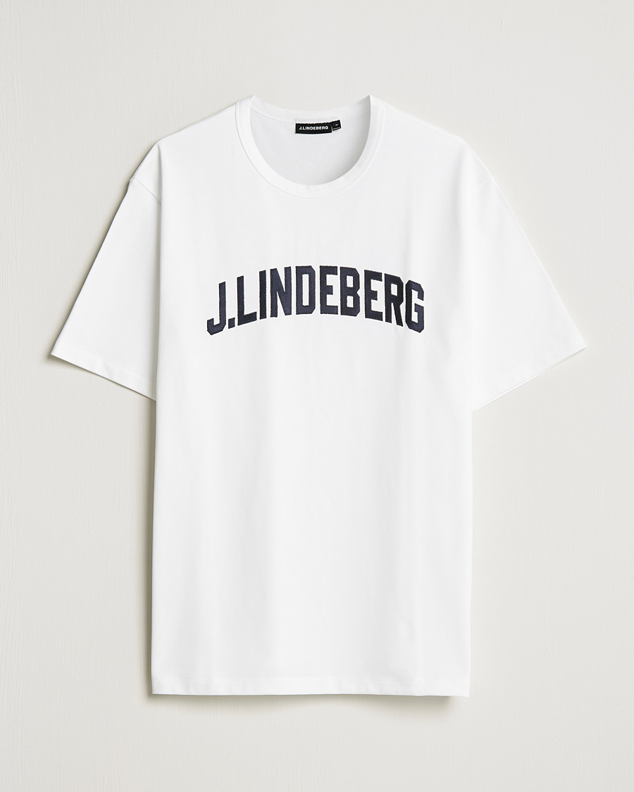 Mies | T-paidat | J.Lindeberg | Camilo Logo T-Shirt White