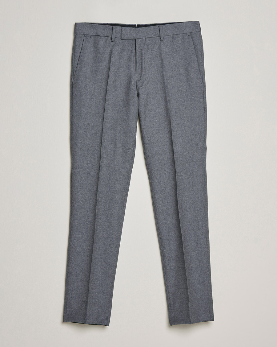 Miehet |  | J.Lindeberg | Grant Stretch Flannel Trousers Grey Melange