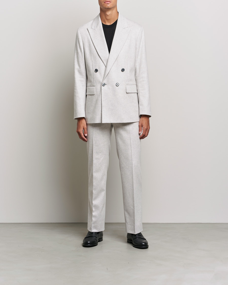 Mies | Pikkutakit | J.Lindeberg | David Carded Wool Flannel DB Blazer Micro Chip