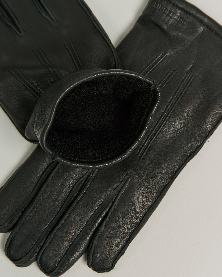Mies | Käsineet | J.Lindeberg | Milo Leather Glove Black