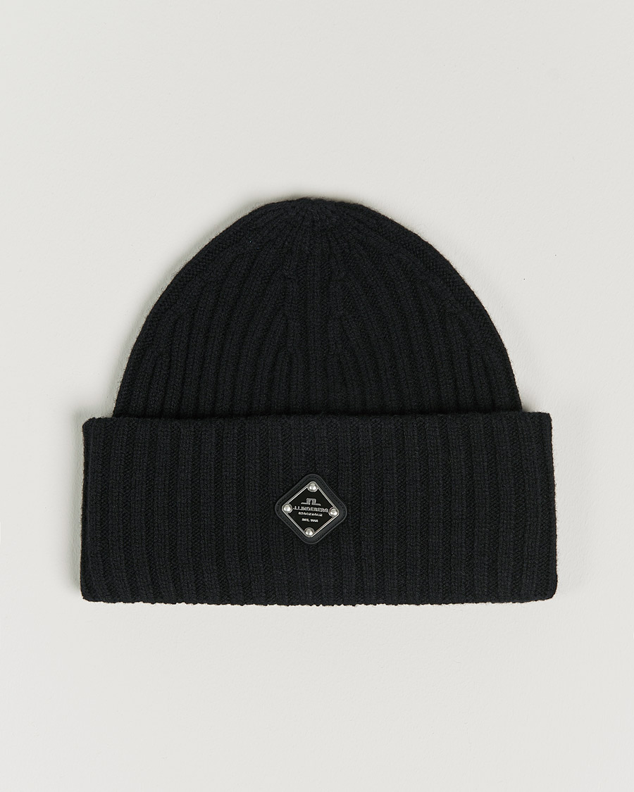 Mies | J.Lindeberg Jive Wool Beanie Black | J.Lindeberg | Jive Wool Beanie Black