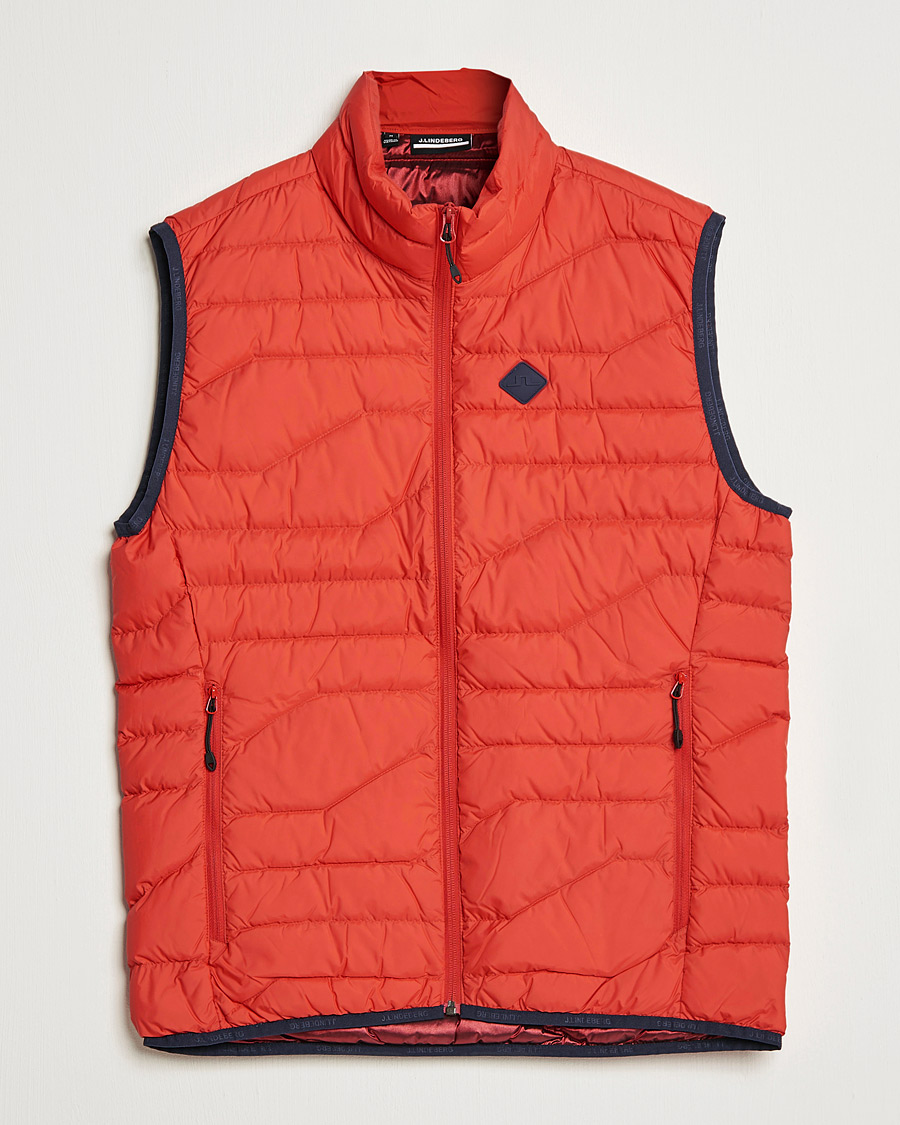 Mies | Takit | J.Lindeberg | Cliff Light Down Vest Barbados Cherry