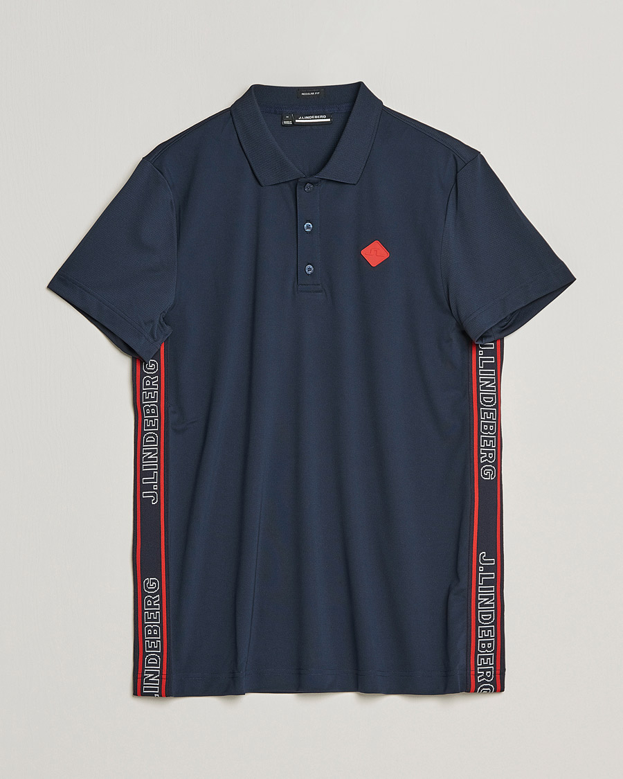 Mies | Pikeet | J.Lindeberg | Diamond Regular Fit Polo Navy