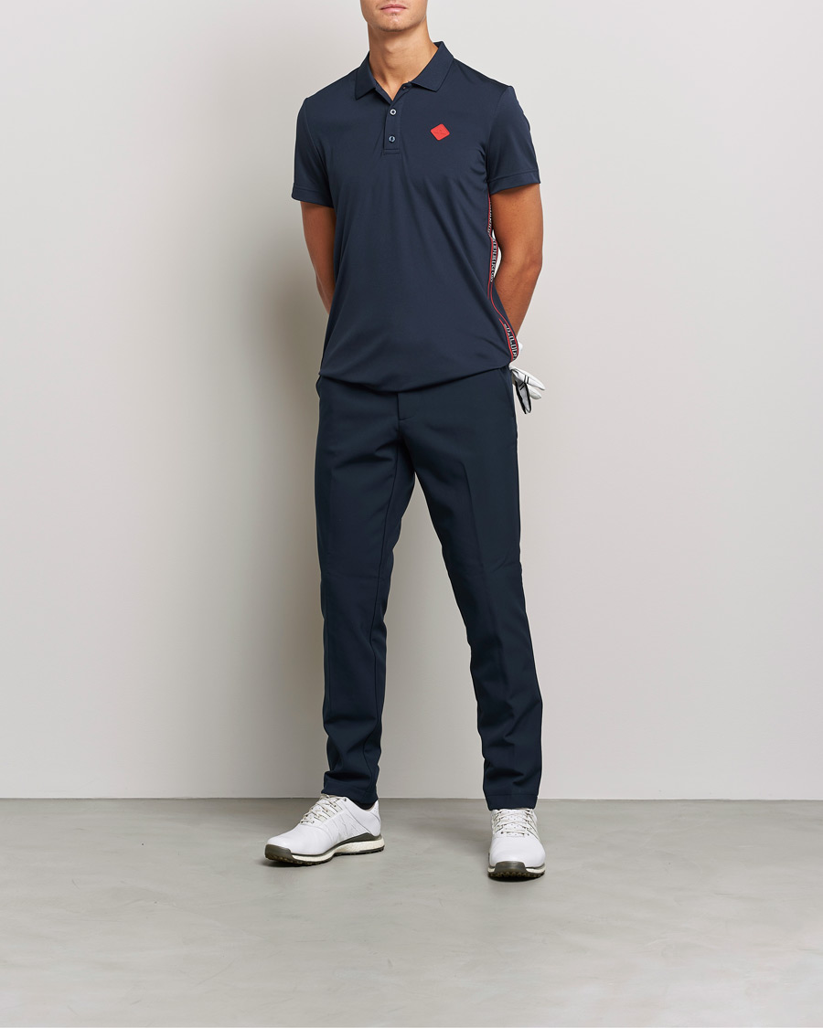 Mies | Pikeet | J.Lindeberg | Diamond Regular Fit Polo Navy