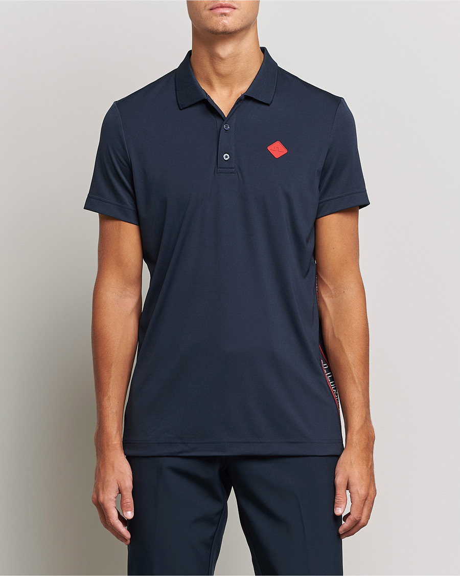 Mies | Pikeet | J.Lindeberg | Diamond Regular Fit Polo Navy