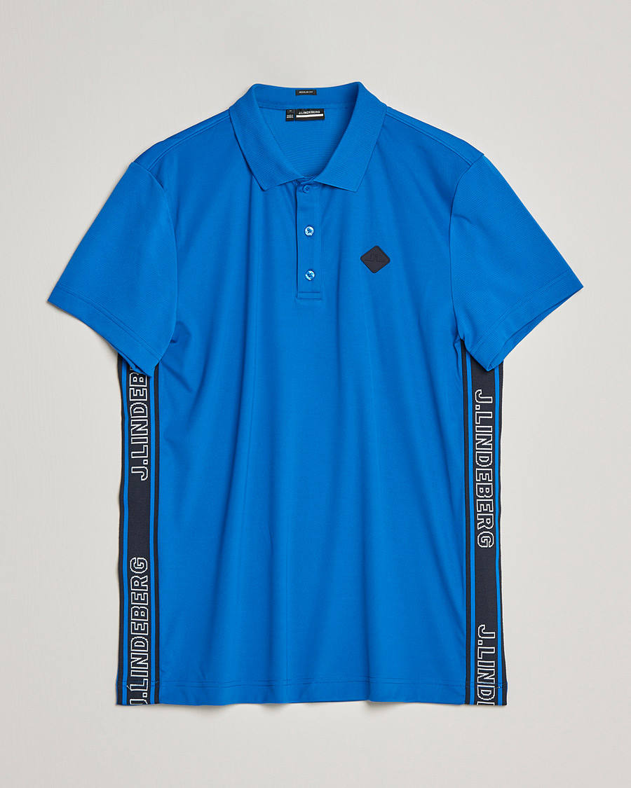 Mies | Pikeet | J.Lindeberg | Diamond Regular Fit Polo Nautical Blue