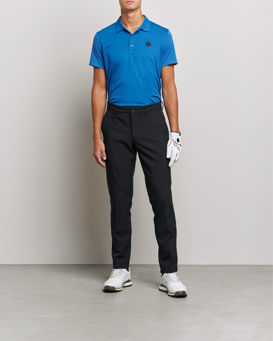 Mies | Pikeet | J.Lindeberg | Diamond Regular Fit Polo Nautical Blue