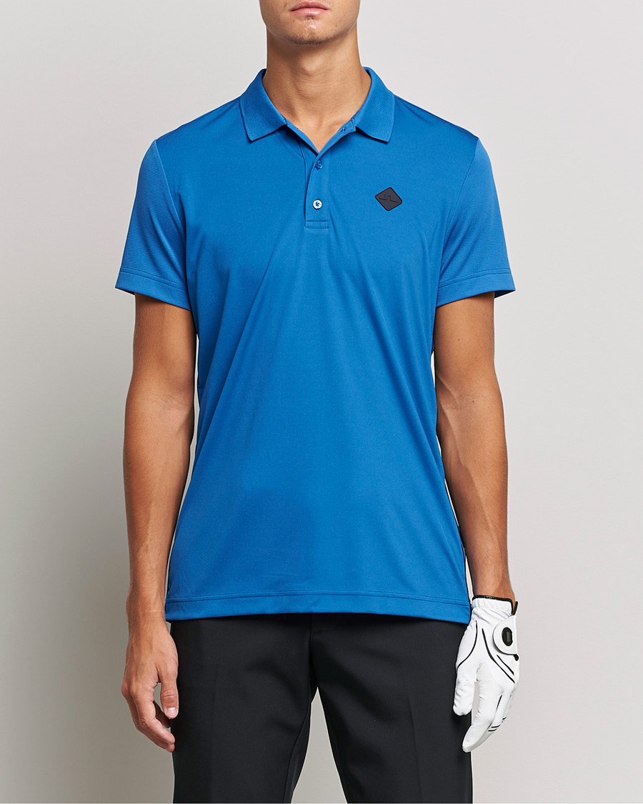 Mies | Pikeet | J.Lindeberg | Diamond Regular Fit Polo Nautical Blue