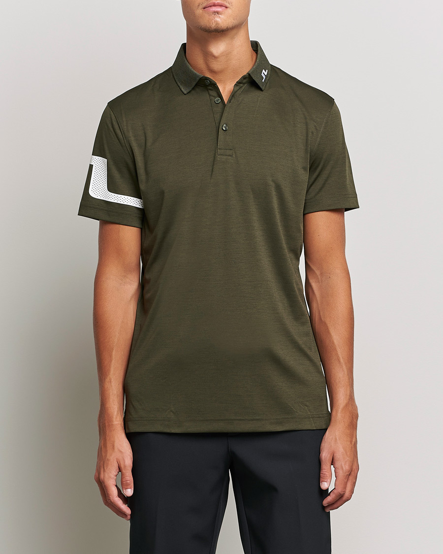 Mies | Pikeet | J.Lindeberg | Heath Regular Fit Polo Forest Melange