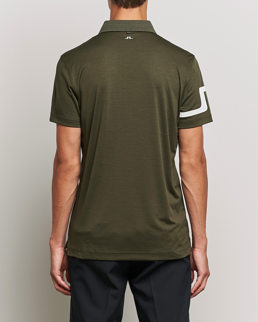 Mies | Pikeet | J.Lindeberg | Heath Regular Fit Polo Forest Melange