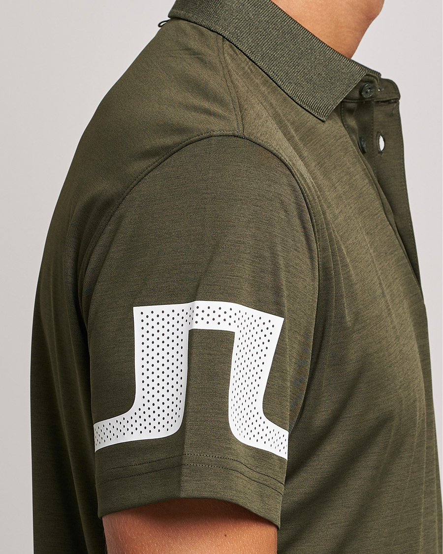 Mies | Pikeet | J.Lindeberg | Heath Regular Fit Polo Forest Melange