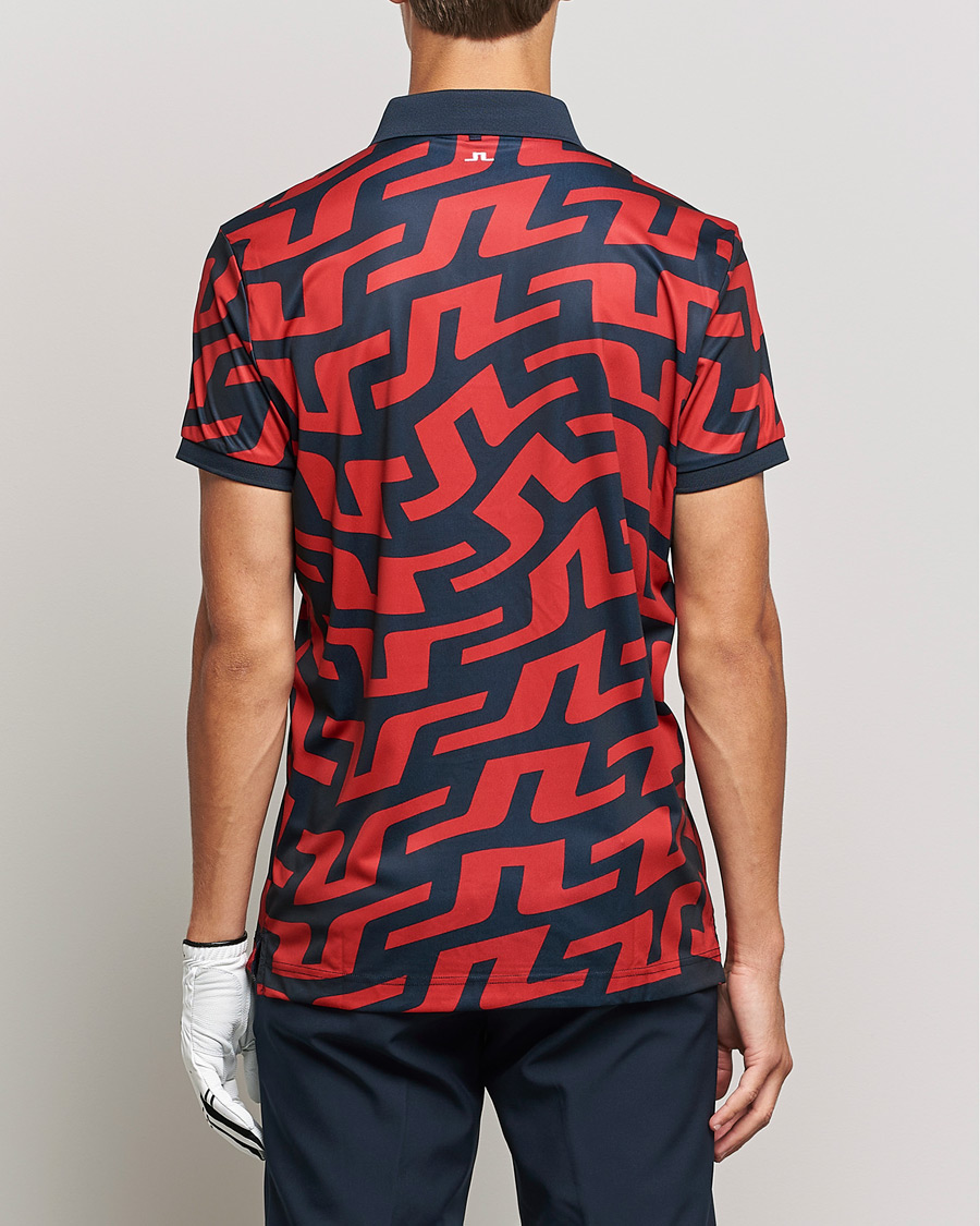 Mies | Pikeet | J.Lindeberg | Tour Tech Regular Fit Printed Polo Bridge Swirl
