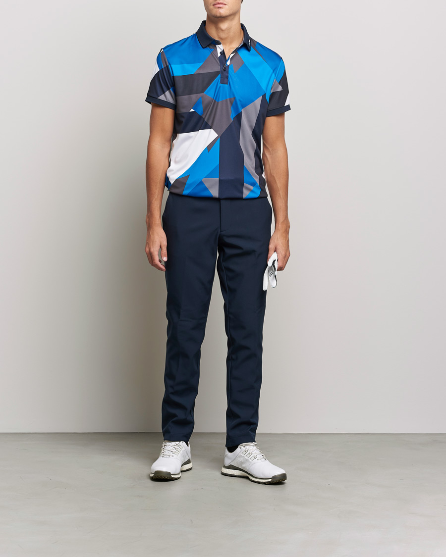 Mies | Pikeet | J.Lindeberg | KV Regular Fit Printed Polo Blue Flag
