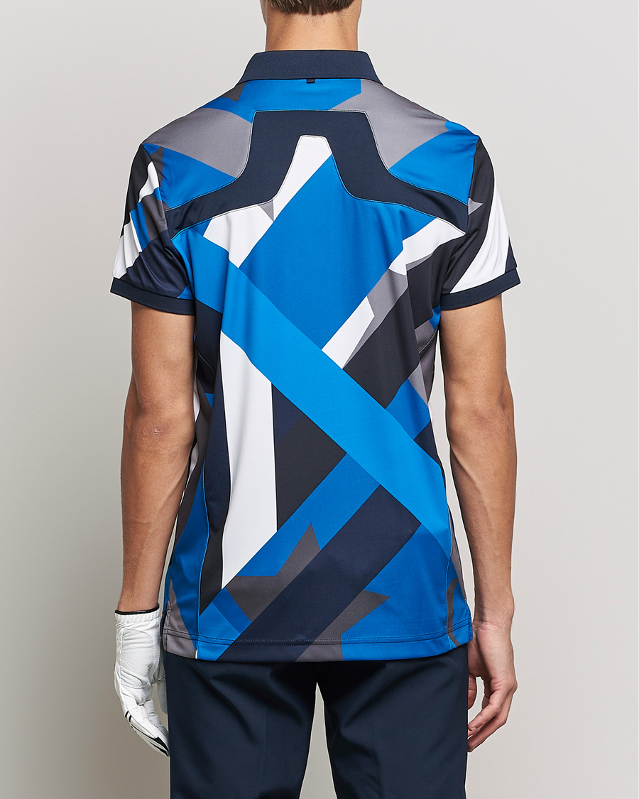 Mies | Pikeet | J.Lindeberg | KV Regular Fit Printed Polo Blue Flag
