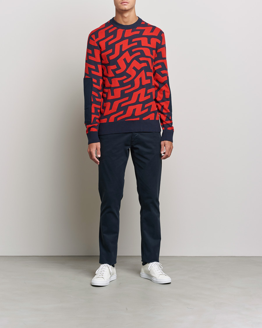 Mies | Puserot | J.Lindeberg | Swirl Knitted Sweater Bridge Swirl