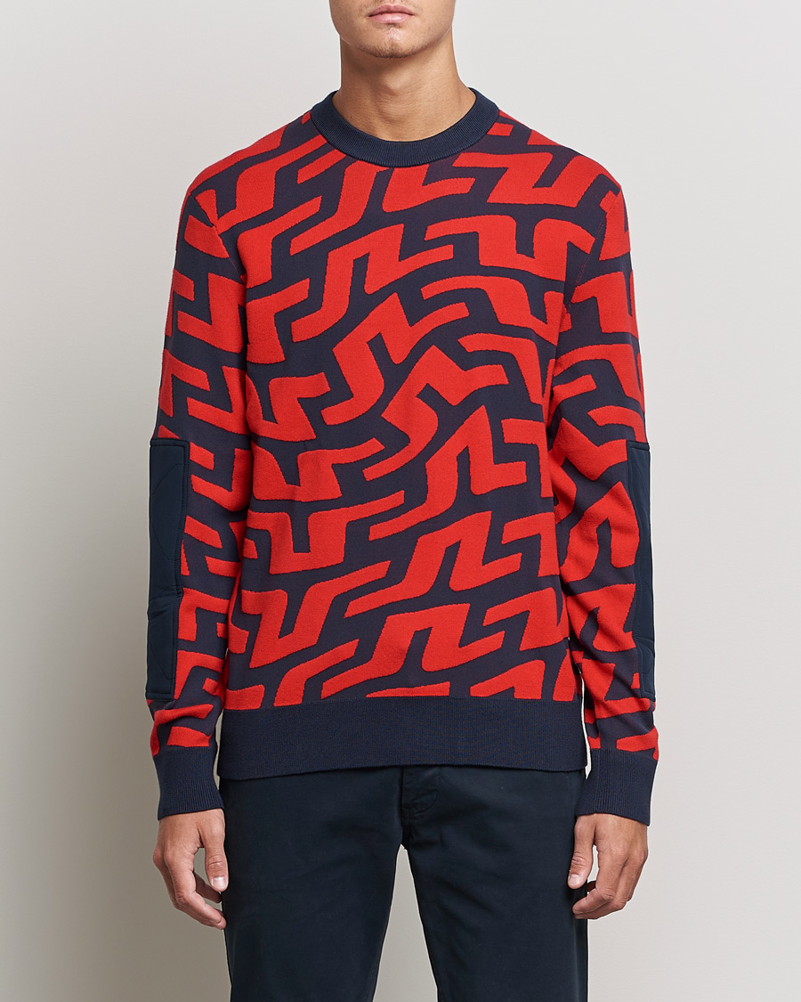 Mies | Puserot | J.Lindeberg | Swirl Knitted Sweater Bridge Swirl