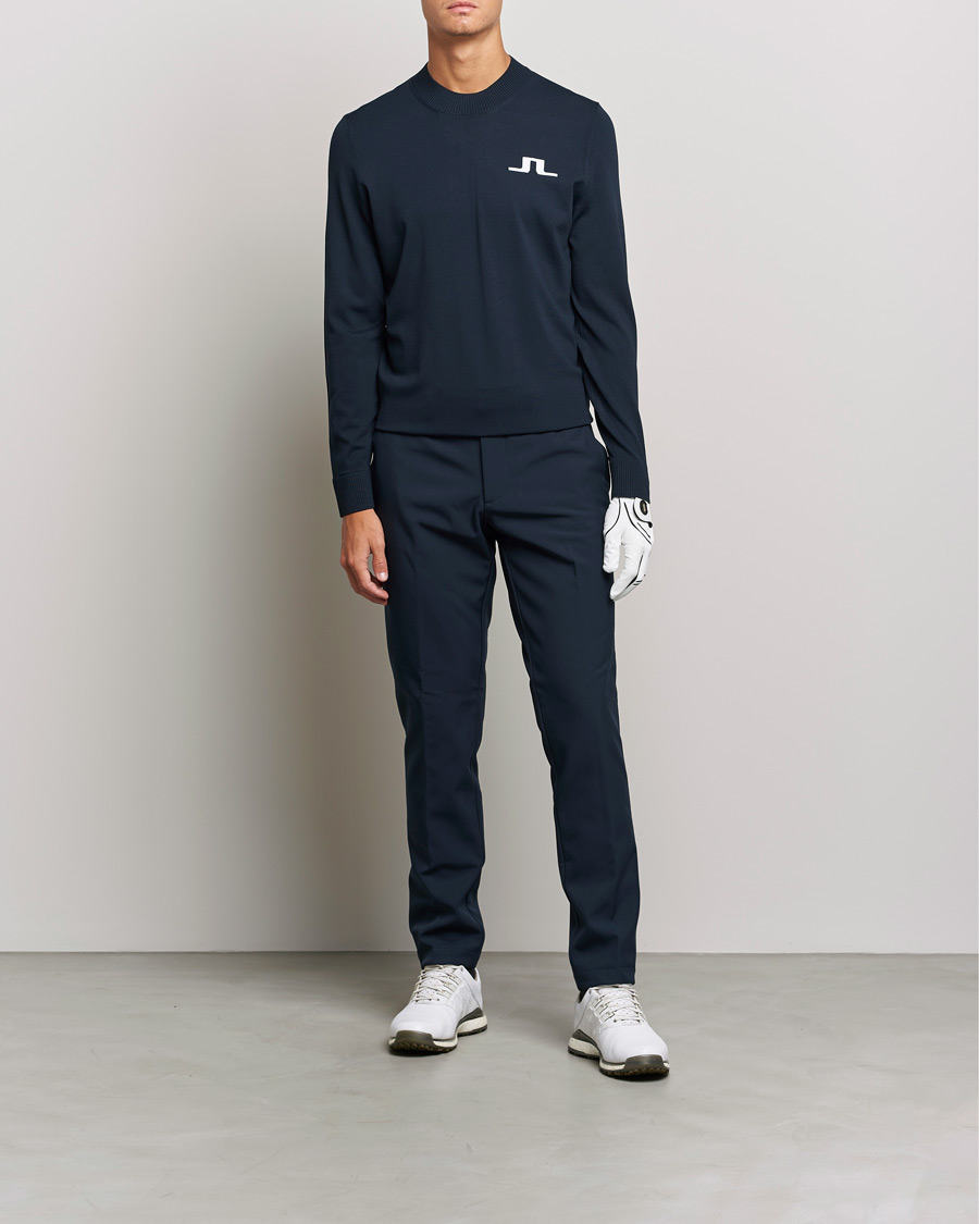 Mies | Active | J.Lindeberg | Gus Knitted Golf Sweater Navy