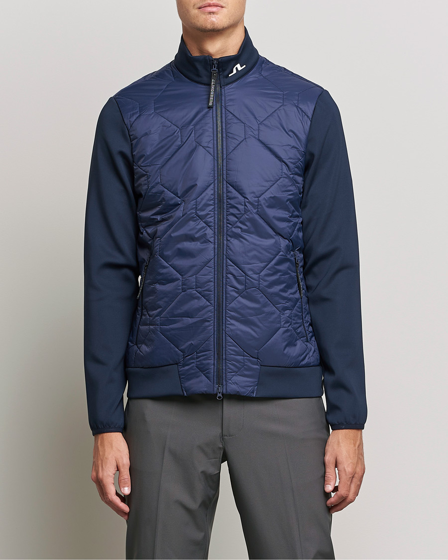 Mies | Ohuet takit | J.Lindeberg | Quilted Hybrid Jacket Navy