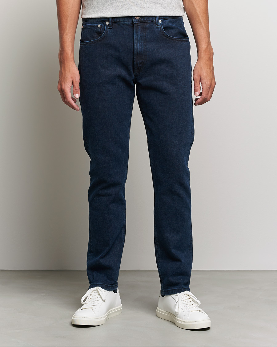 Mies |  | Jeanerica | TM005 Tapered Jeans Blue Black