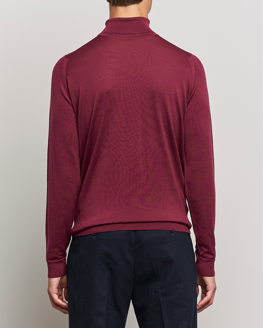 Mies | Puserot | John Smedley | Cherwell Extra Fine Merino Rollneck Bordeaux