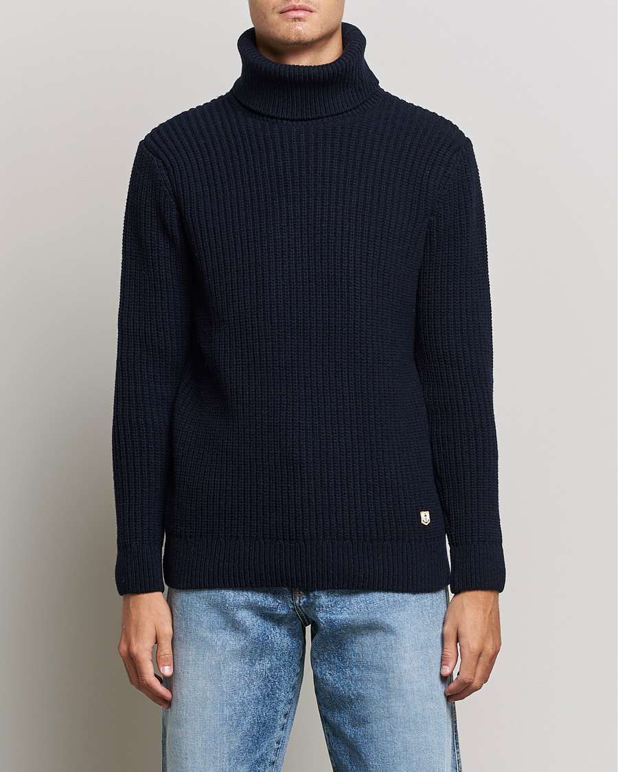 Mies | Armor-lux | Armor-lux | Pull Col Montant Wool Sweater Navy