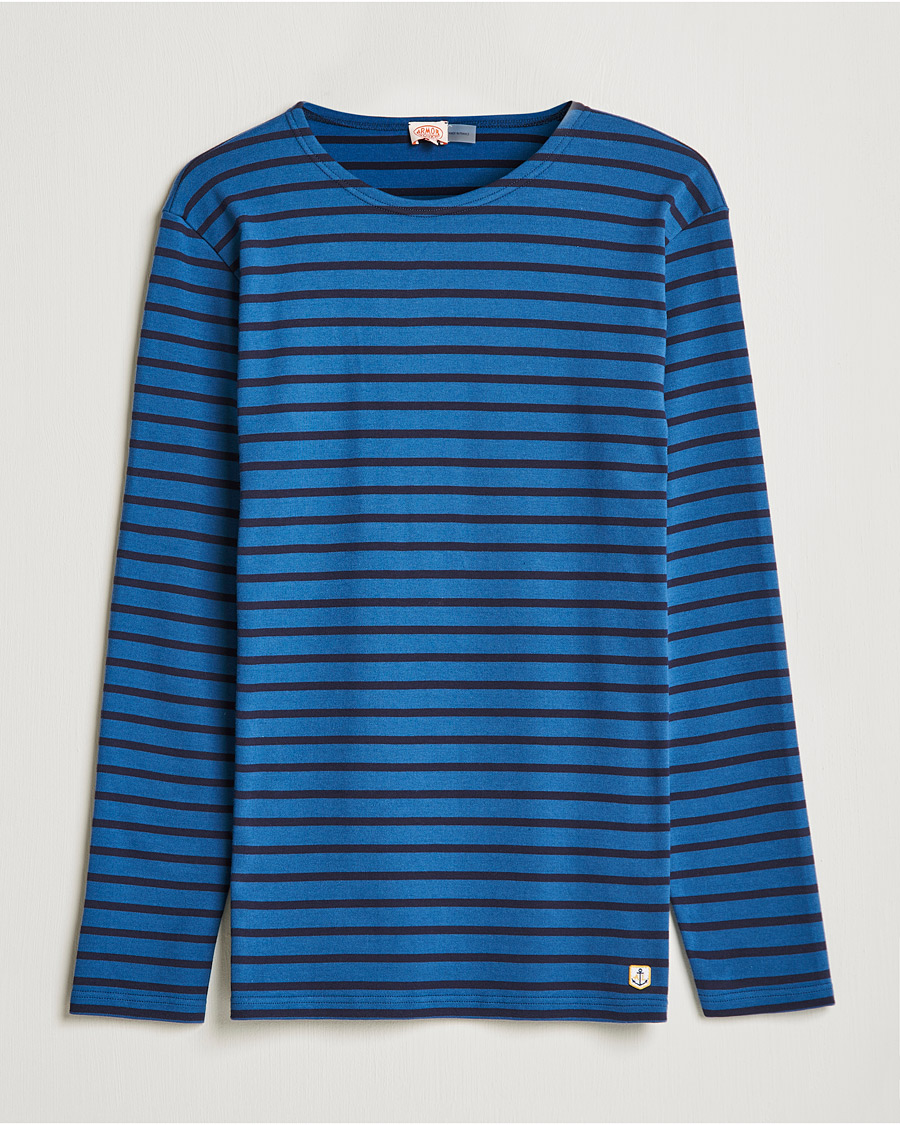 Miehet |  | Armor-lux | Houat Héritage Stripe Longsleeve T-shirt  Navy/Blue