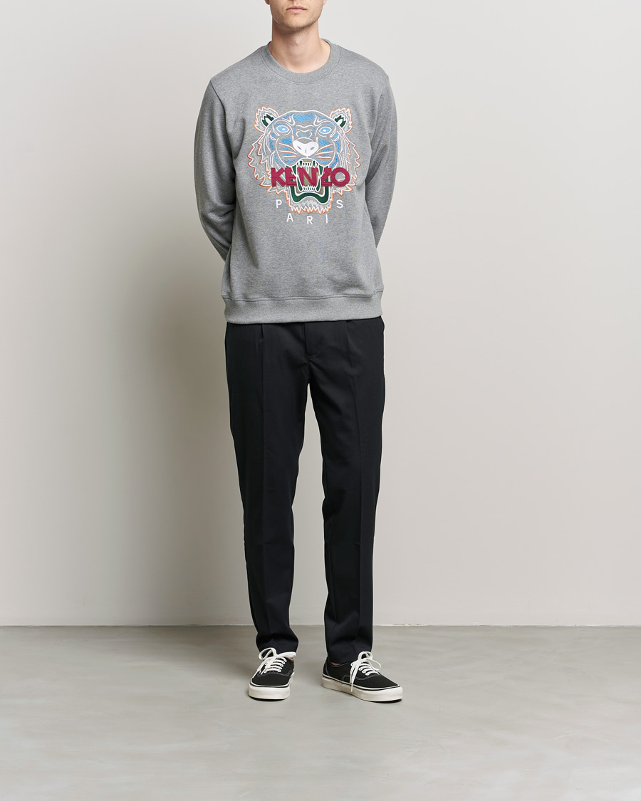 Mies | Puserot | KENZO | Icon Tiger Sweatshirt Grey
