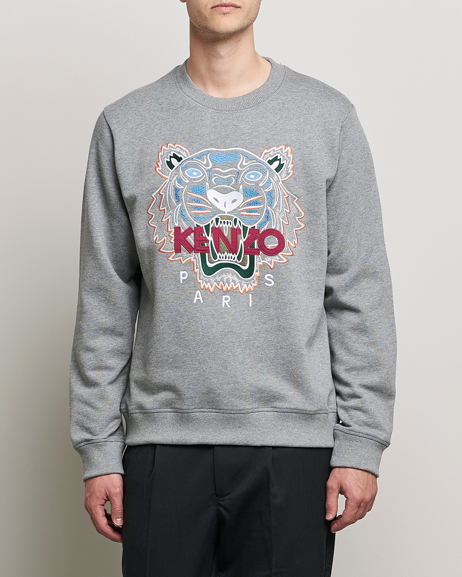 Mies | Puserot | KENZO | Icon Tiger Sweatshirt Grey
