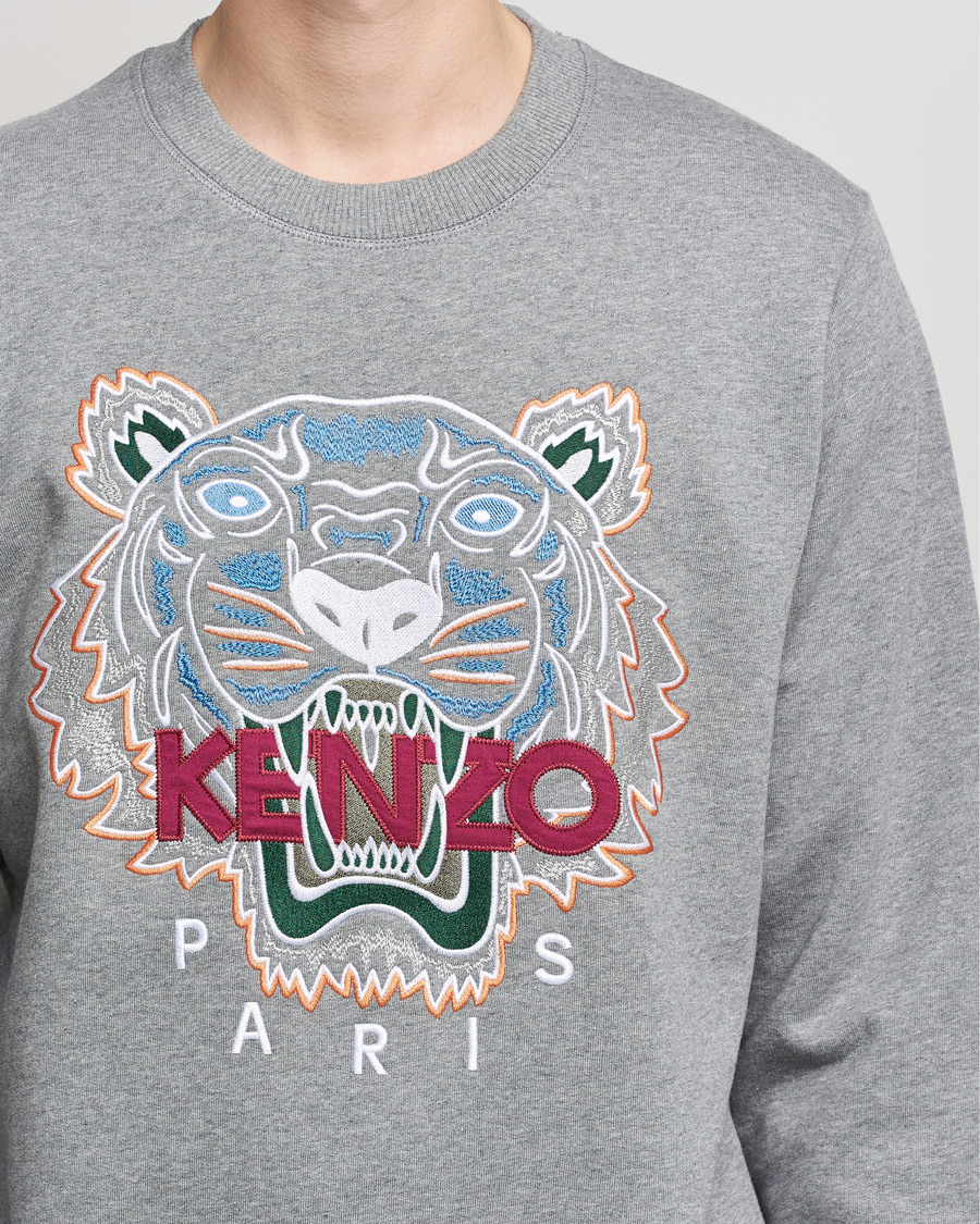Mies | Puserot | KENZO | Icon Tiger Sweatshirt Grey