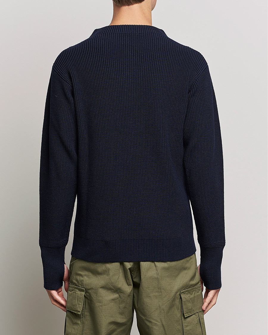 Mies | Puserot | Andersen-Andersen | Sailor Wool Crewneck Navy Blue