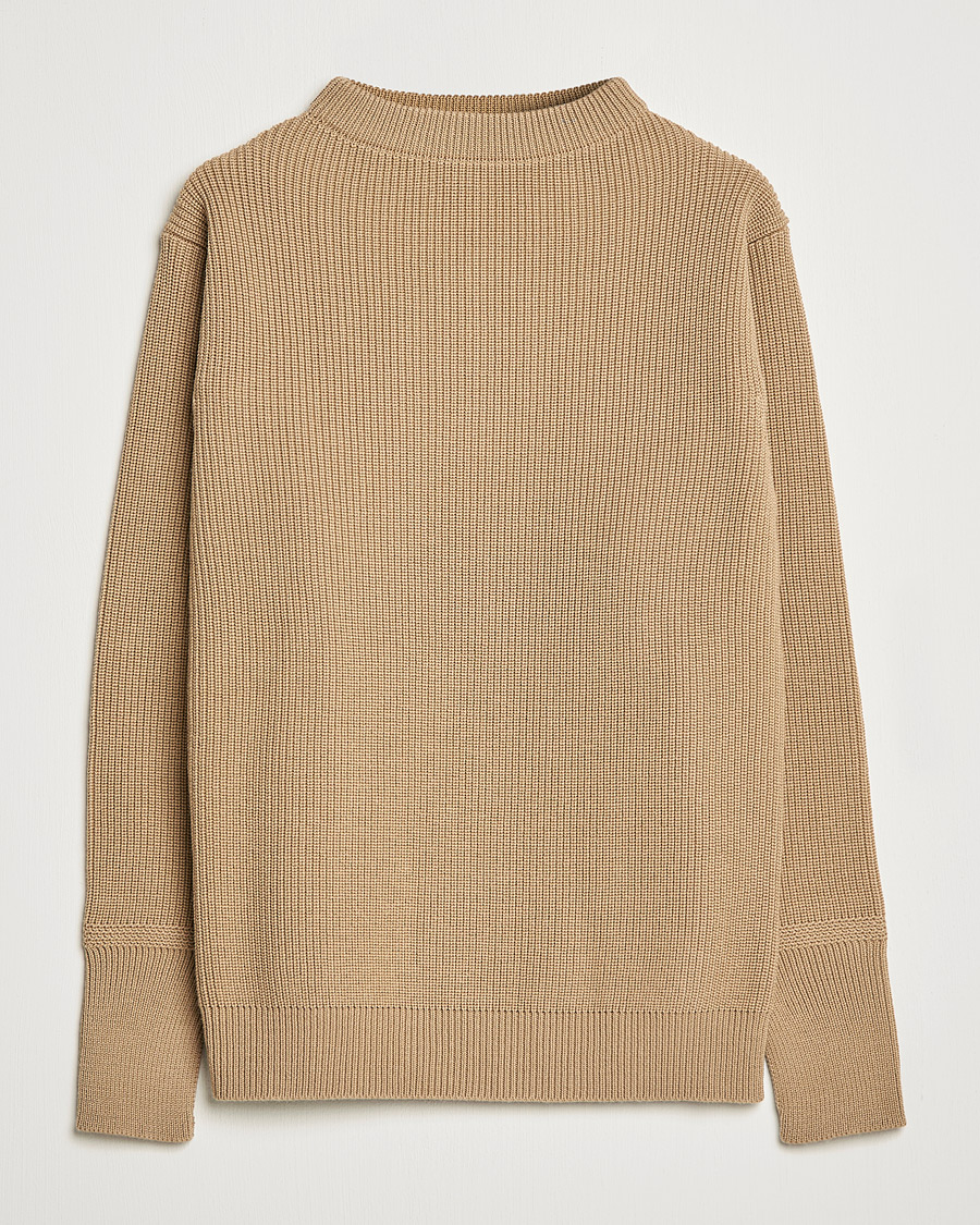 Mies | Puserot | Andersen-Andersen | Sailor Wool Crewneck Camel