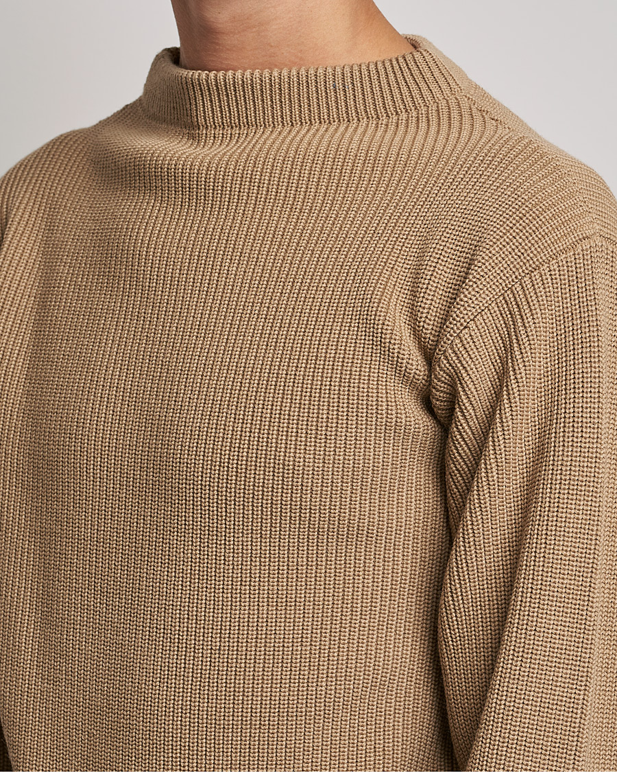 Mies | Puserot | Andersen-Andersen | Sailor Wool Crewneck Camel