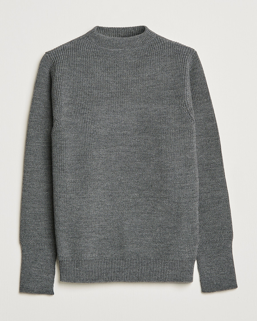 Mies | Puserot | Andersen-Andersen | Sailor Wool Crewneck Grey