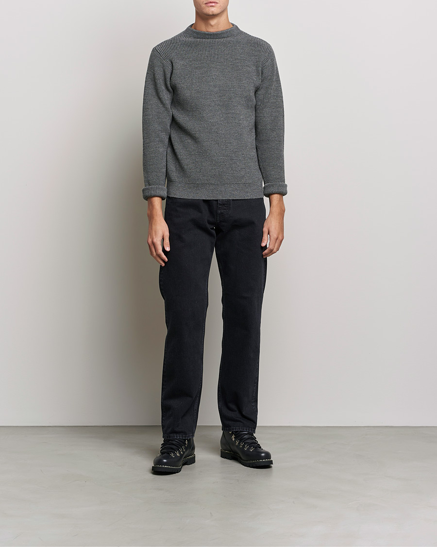 Mies | Puserot | Andersen-Andersen | Sailor Wool Crewneck Grey