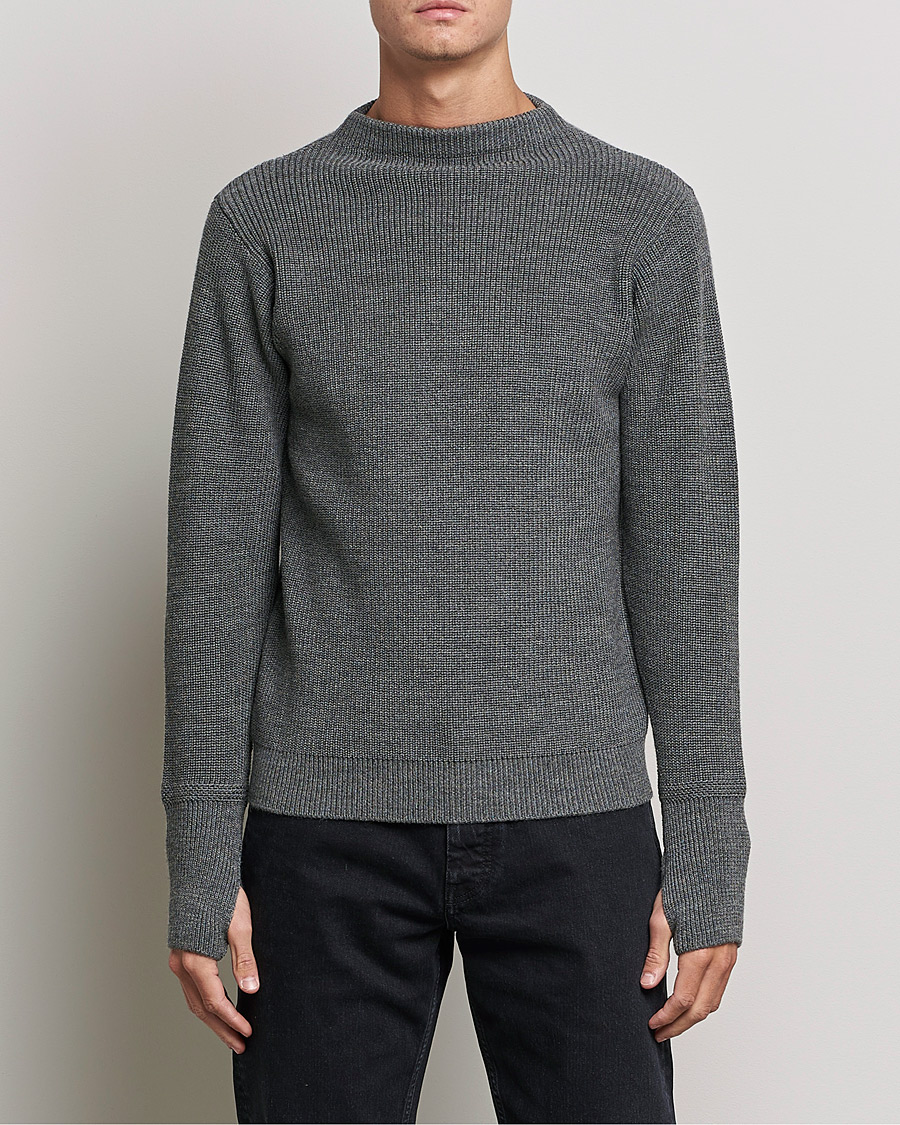 Mies | Puserot | Andersen-Andersen | Sailor Wool Crewneck Grey