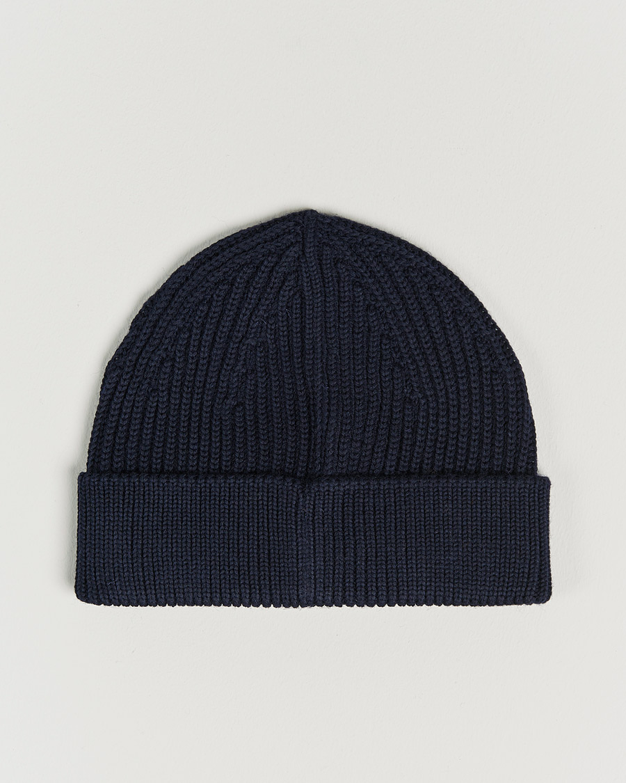 Mies | Andersen-Andersen Merino Wool Rib Beanie Navy Blue | Andersen-Andersen | Merino Wool Rib Beanie Navy Blue
