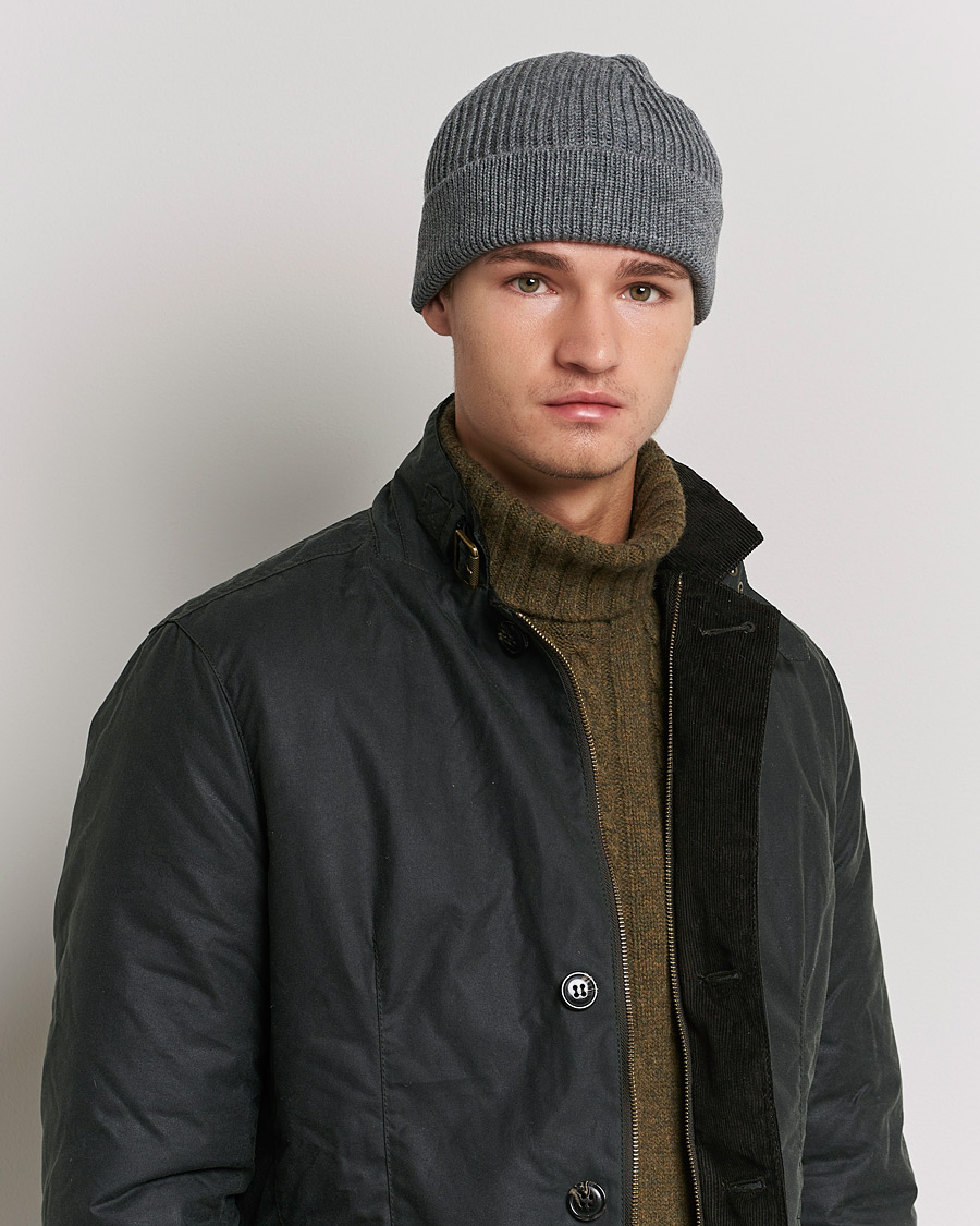 Mies | Andersen-Andersen Merino Wool Rib Beanie Grey | Andersen-Andersen | Merino Wool Rib Beanie Grey
