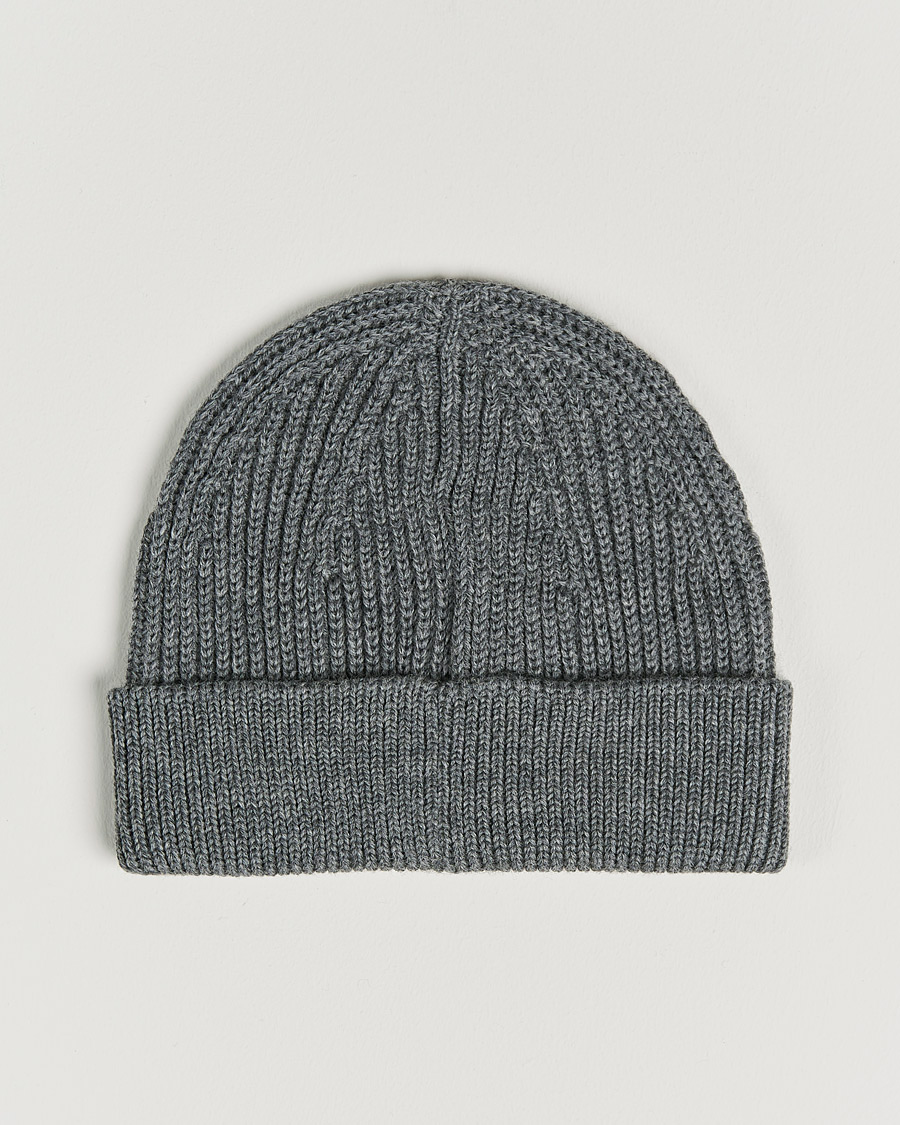 Mies | Andersen-Andersen Merino Wool Rib Beanie Grey | Andersen-Andersen | Merino Wool Rib Beanie Grey