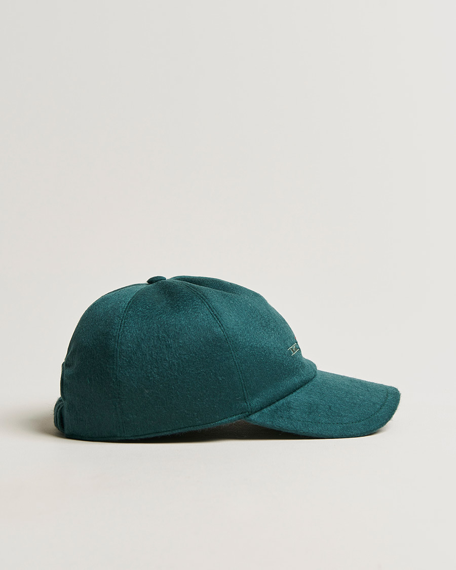 Mies | Kiton Cashmere Baseball Cap Dark Green | Kiton | Cashmere Baseball Cap Dark Green