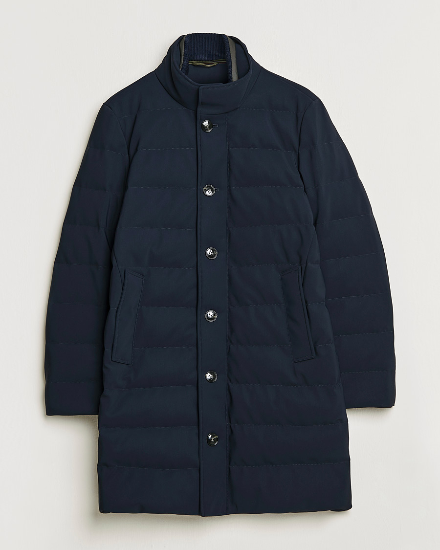 Mies | Takit | Kiton | Technical Down Coat Navy