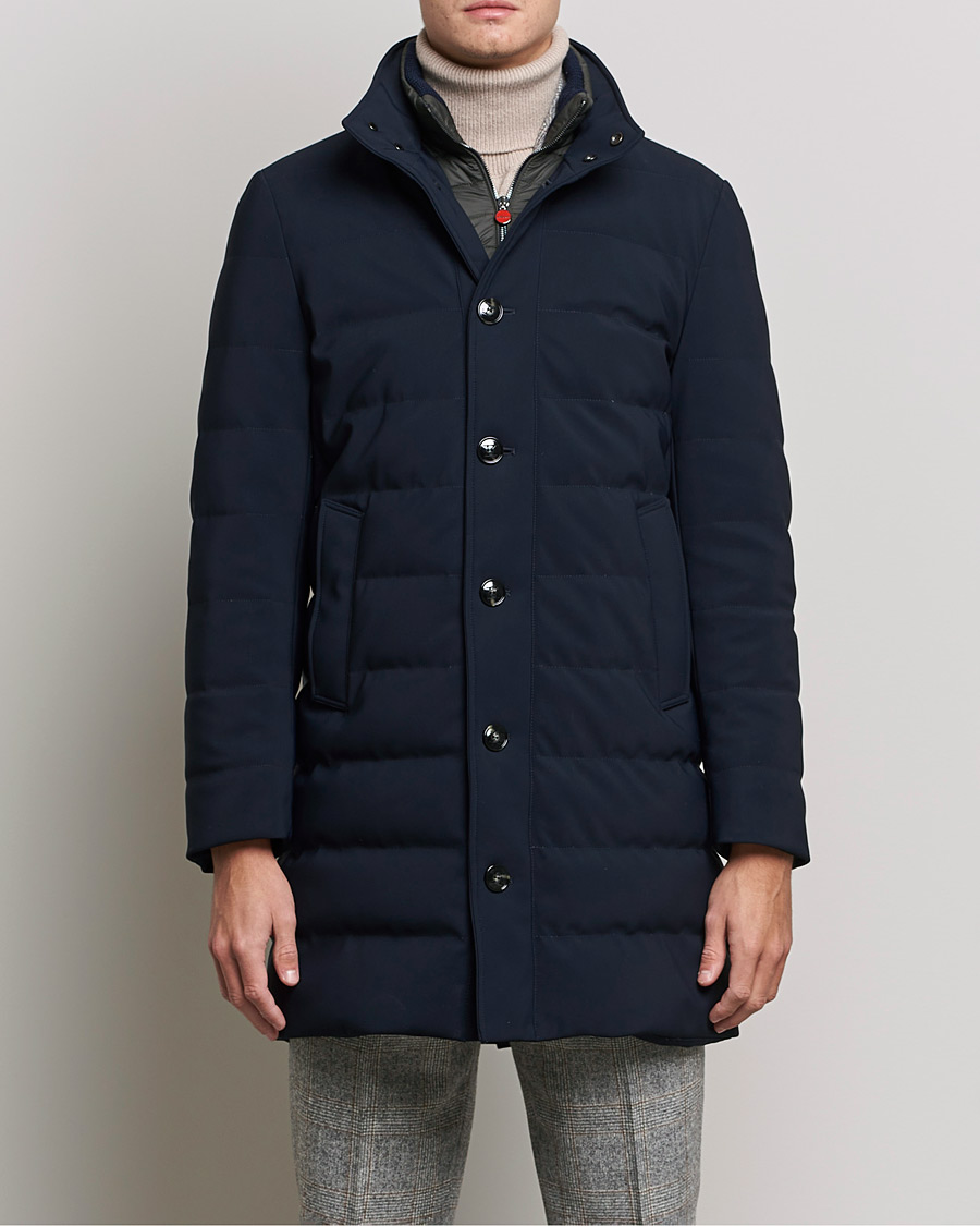 Mies | Takit | Kiton | Technical Down Coat Navy