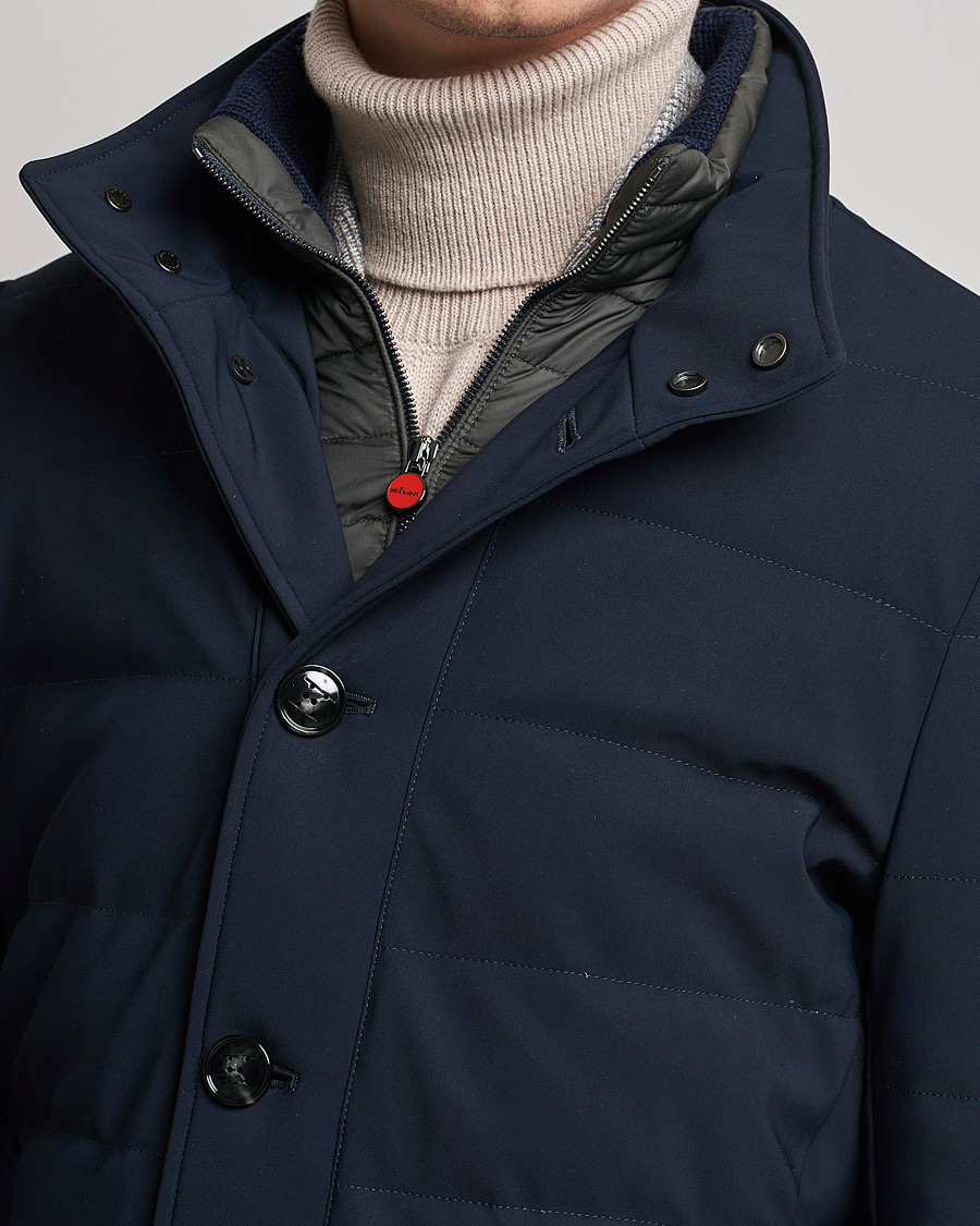 Mies | Takit | Kiton | Technical Down Coat Navy