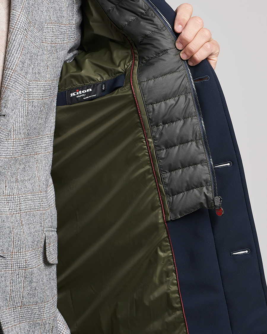 Mies | Takit | Kiton | Technical Down Coat Navy