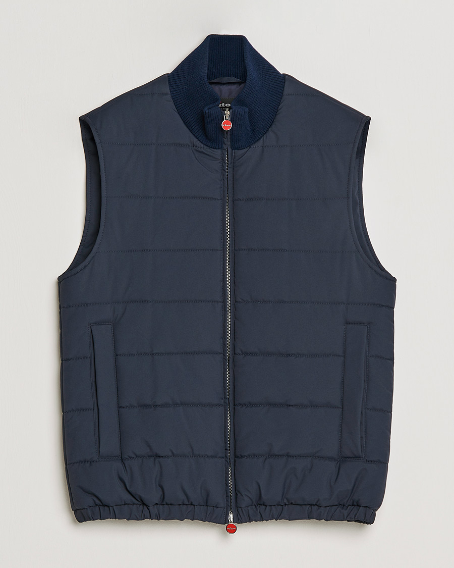 Mies | Takit | Kiton | Nylon Down Vest Navy