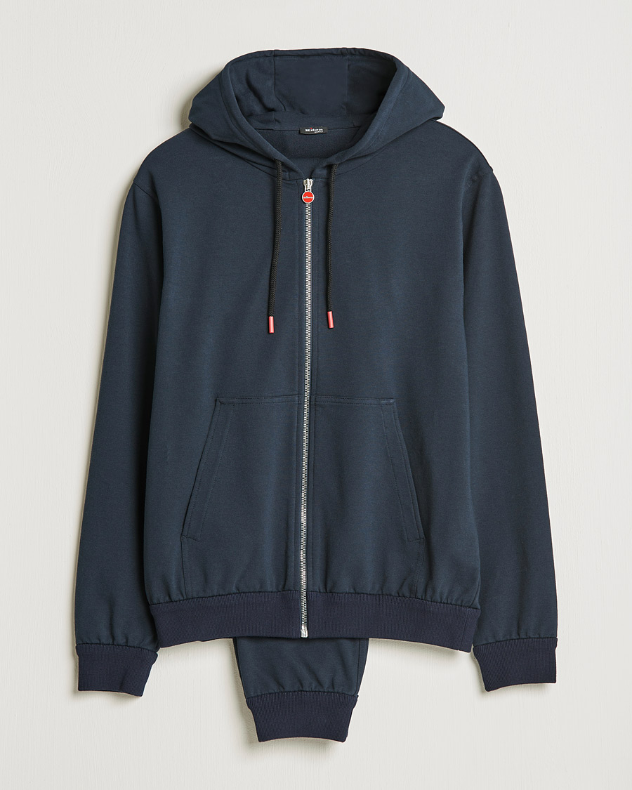 Mies | Puserot | Kiton | Cotton Blend Track Suit Navy